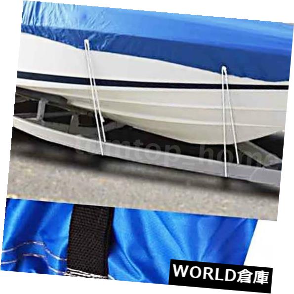 ボートカバー 17-19FTトレーラブルフィッシュスキーボートカバー210DフィットVハルトライハル防水E8C5 17-19FT Trailerable Fish Ski Boat Cover 210