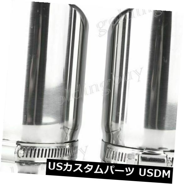ステンレス製エキゾーストマフラーアウトレットチップクロムフィットアウディA4 Q5 2.0T 09-13 ha Stainless Steel Exhaust Muffler Outlet Tip C