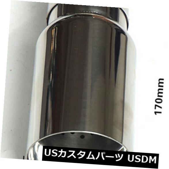 /// Mロゴ用1ピースクロムステンレス鋼エキゾーストチップパイプ2.5 ''イン3.15 ''アウト 1PCS Chrome Stainless Steel 