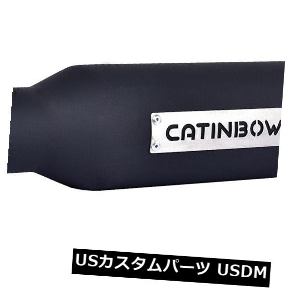ブラック2.5 インレット4アウトレット12 ロングステンレススチールエキゾーストチップパイプローリングエッジ Black 2.5 Inlet 4 Outlet 12 Long Stainless S