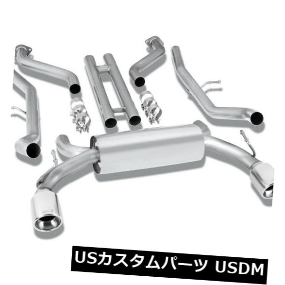 Borla 140313 Cat-Backシステムスプリットリアアウトレットアウトレット2.25 ステンレススチール Borla 140313 Cat-Back System Split Rear E
