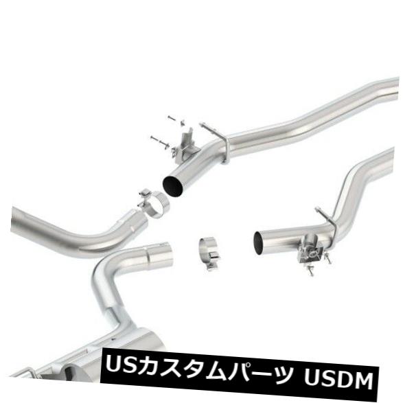 Borla 140678 ATAKキャットバックエキゾーストシステムはダッジ15-18チャレンジャーに適合