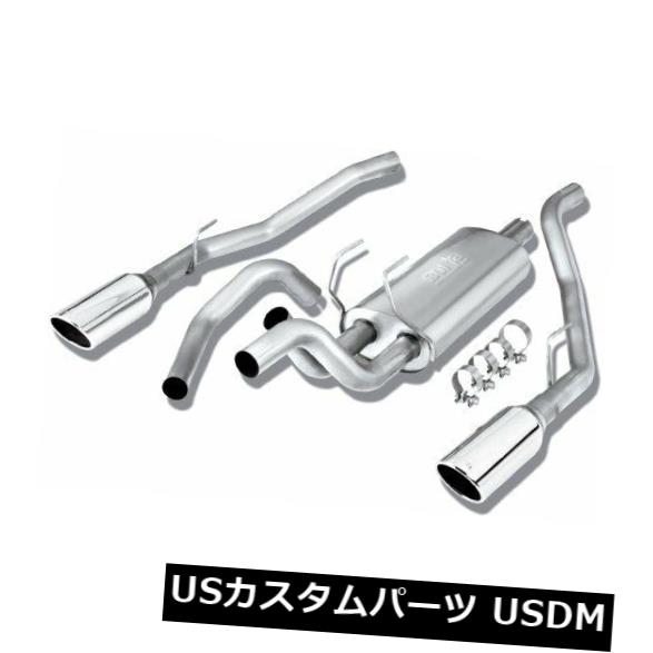 ダッジラム1500 5.7L 09-15スルーバンパー用Borla Dual 3 SSキャットバックエキゾースト Borla Dual 3 SS Cat-Back Exhaust for Dodge 
