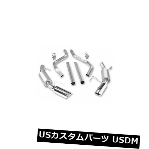 Borla 140382 Cat-Back ATAK System Split Rear Exit Outlet 4 ステンレス Borla 140382 Cat-Back ATAK System S