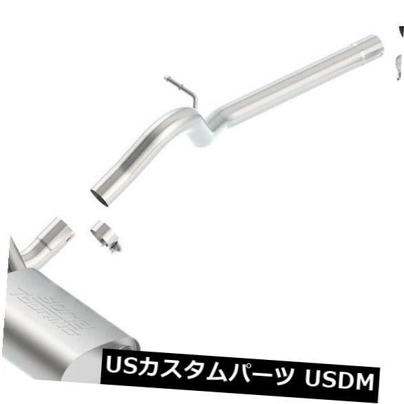 Borla 140459BCツーリングキャットバックエキゾーストシステムは12-18ラングラー（JK）に適合
