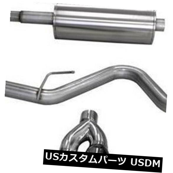 CORSA 3.0 キャットバックシングルエキゾーストキットは15-19フォードF150 5.0L V8ブラックチップに適合 CORSA 3.0 Cat Back Single Exhaust Kit