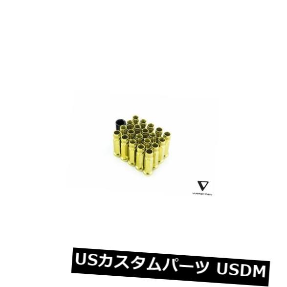 Varstoen VT75 12x1.5 Chrome Gold Open End Lug Nuts（20 PC / 1Key）Fits Xb Gs300