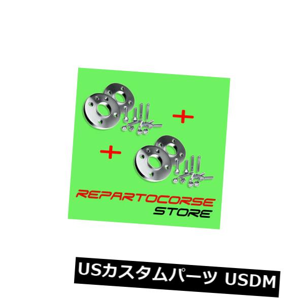 キット4スペーサーホイール12 +16 mm、ボルト付き-アルファロメオ147 1.9 JTD 1.6 2.0 Kit 4 Spacers Wheel 12 +16 mm with Bolts- Al
