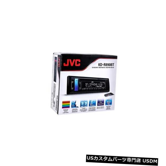 JVC KD-R890BT 1-DINカーステレオインダッシュCD MP3 USB AM / FMレシーバー（Bluetooth搭載）
